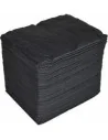 Toallas Negras Desechables de Spunlace 40x80 cm 60 g | 6 paquetes de 100 Uds.