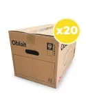 Cajas Para Mudanza Marrones Oblait | 50 x 30 x 30 cm - Talla L (45 L) | 20 Uds.