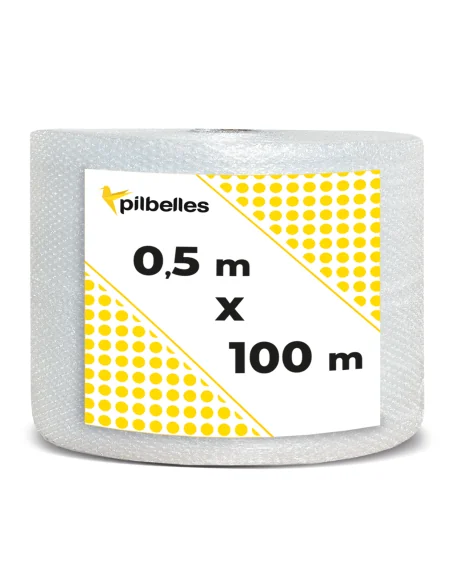 Rollo Plástico de Burbujas | 0,5x100 m 35 g.