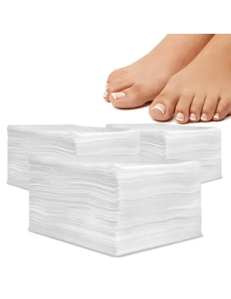 Toallas Pedicura Desechables de Spunlace 40x50 cm 60 g | 3 paquetes de 100 Uds.