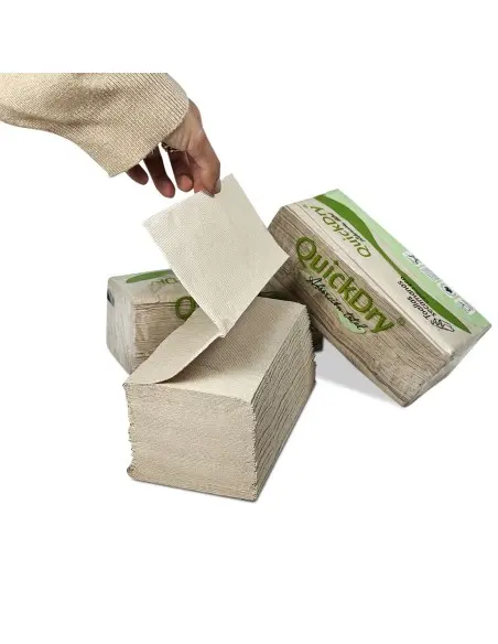 Toallas Papel Secamanos ZigZag Naturales I 3200 uds