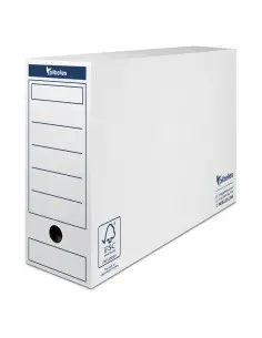 Archivador definitivo de cartón blanco I 38 x 27 x 11,5 cm