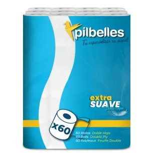 Papel Higiénico Extra Suave Pilbelles I 20 metros I 60 rollos