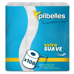 Papel Higiénico Extra Suave Pilbelles I 108 rollos