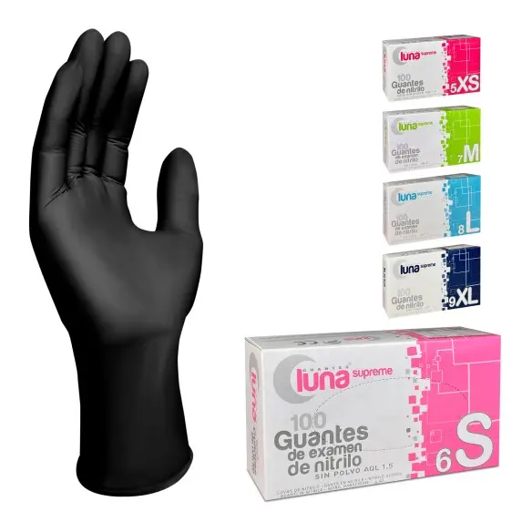 Guantes de Nitrilo Antivírico 3,5g | Pack con 100 Uds.